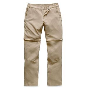 North Face Paramount 2.0 Convertible Pants Womens Sz 6 Beige 3-in-1 Hiking